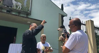 Bênção dos animais reúne tutores e pets em Londrina
