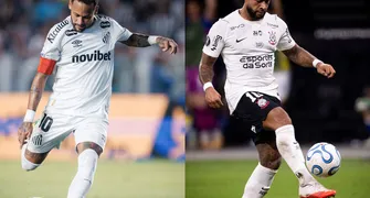 Em duelo de estrelas, Corinthians e Santos disputam clássico