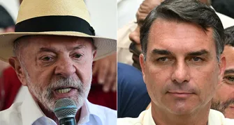 Flávio Bolsonaro à frente de Lula na apuração do 1º turno presidencial