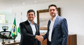 Moro e Ratinho Junior se reúnem no Palácio Iguaçu para alinhar transição de governo