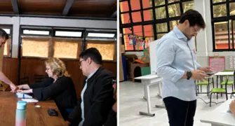 Tiago Amaral vota em Londrina e defende mudança; Moro aposta em vitória de Flávio Bolsonaro