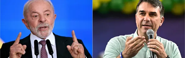 Imagem ilustrativa da imagem Lula e Flávio Bolsonaro jogam vale-tudo em eleições incertas