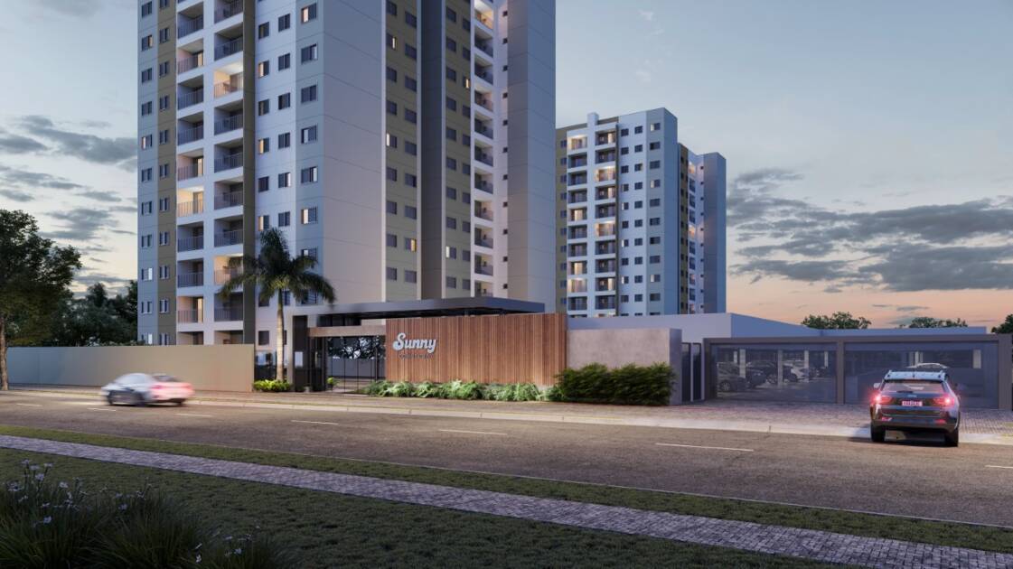 Sunny Downtown: duas torres e três opções de plantas, além de unidades com jardim