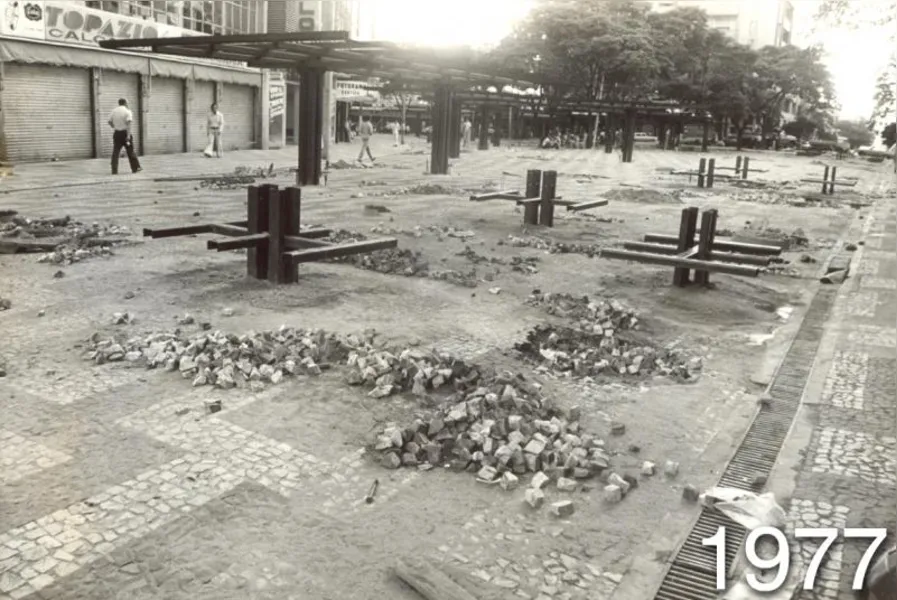 Descaracterizado, projeto de reurbanização do centro completa 40 anos