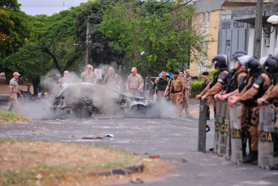 Umuarama vive caos após prisão de suspeito de homicídio