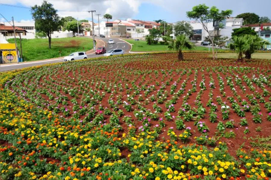Embelezando praças e rotatórias