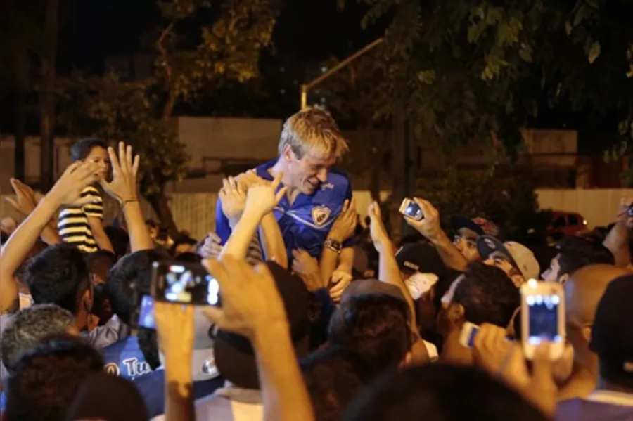 Confira, em imagens, a festa do título do Tubarão