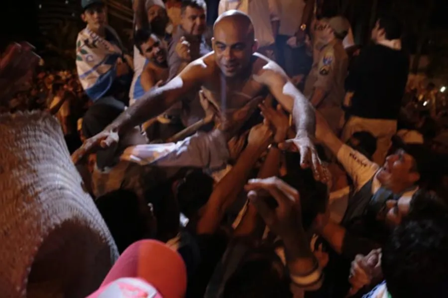 Confira, em imagens, a festa do título do Tubarão