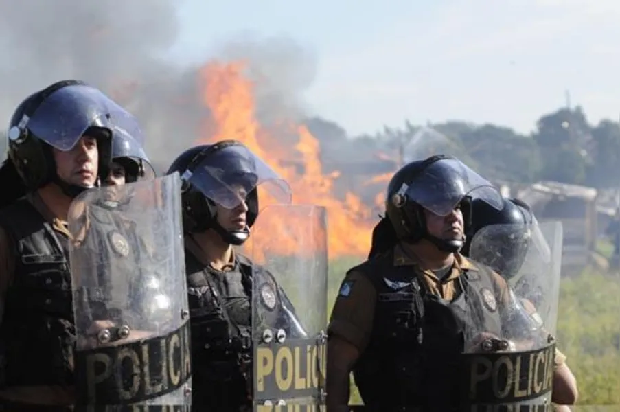 PM cumpre reintegração de posse