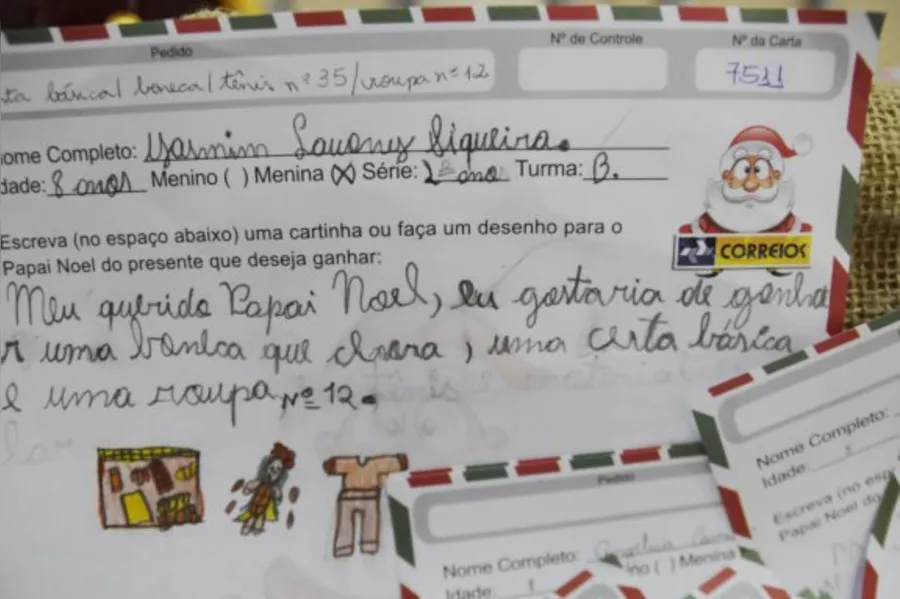 A magia do Natal em cartas