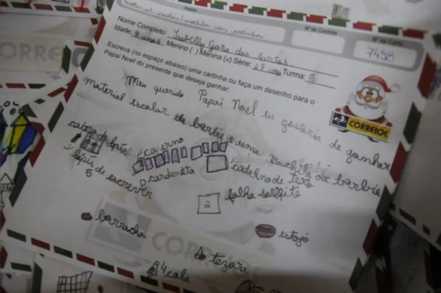 A magia do Natal em cartas