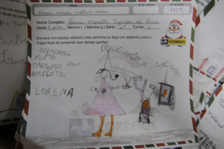 A magia do Natal em cartas