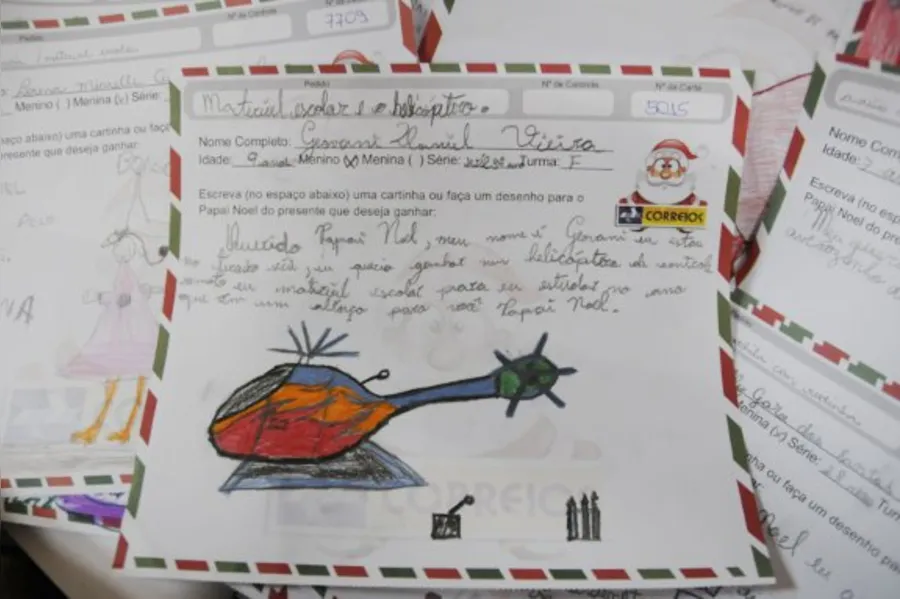 A magia do Natal em cartas