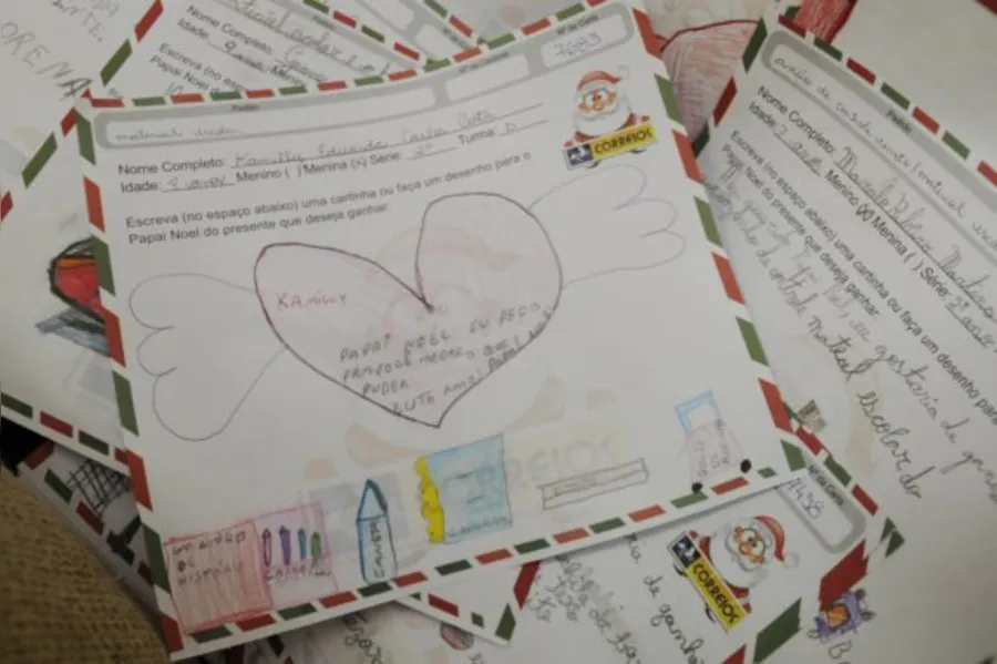 A magia do Natal em cartas