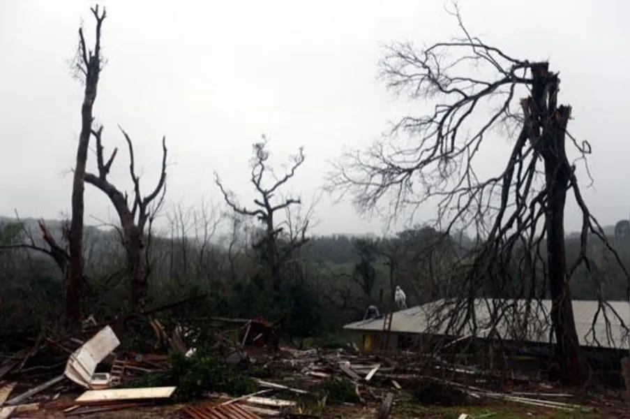 ÁGUAS DE JULHO - Após tornado, enchente amedronta moradores
