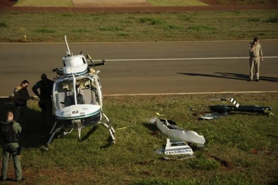 Helicóptero do Graer sofre acidente durante manobra