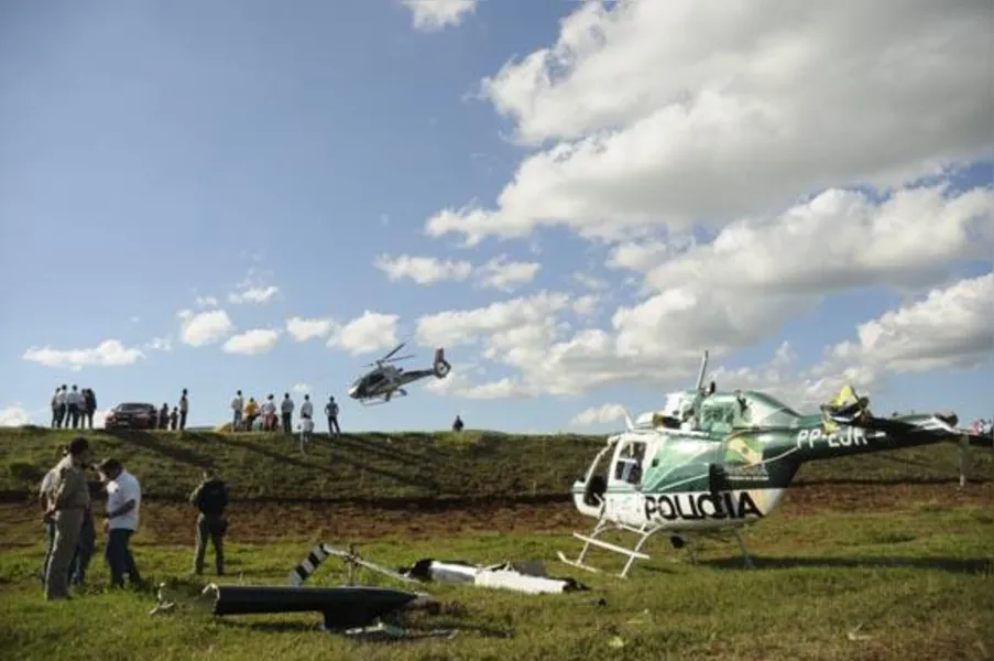Helicóptero do Graer sofre acidente durante manobra