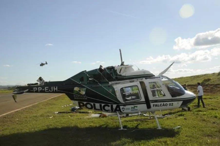 Helicóptero do Graer sofre acidente durante manobra