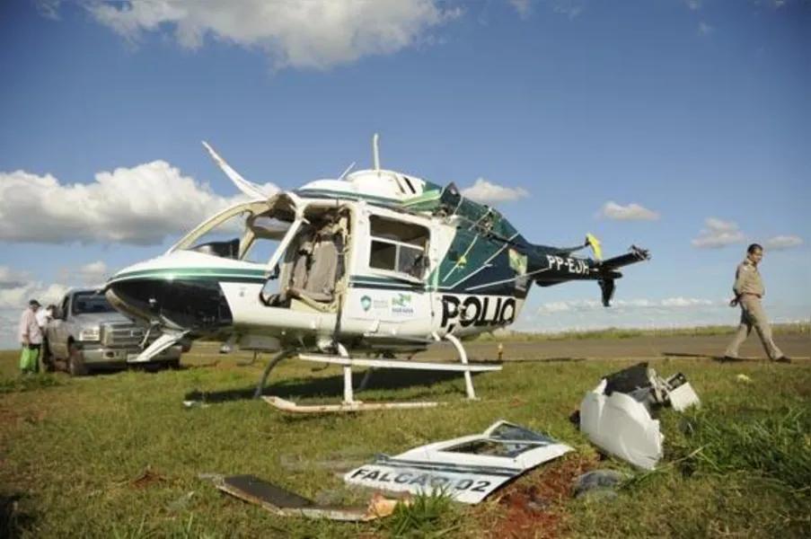 Helicóptero do Graer sofre acidente durante manobra