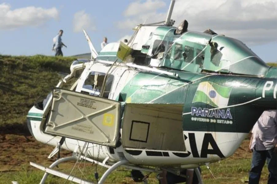 Helicóptero do Graer sofre acidente durante manobra