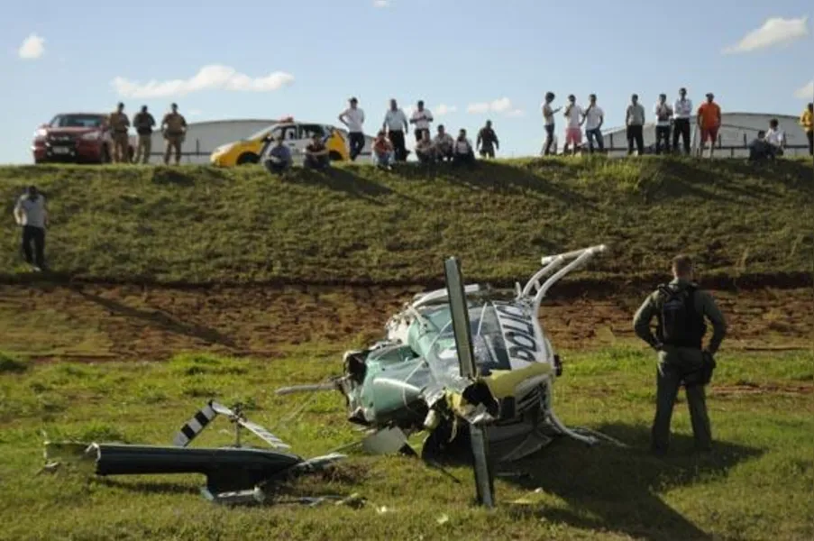 Helicóptero do Graer sofre acidente durante manobra