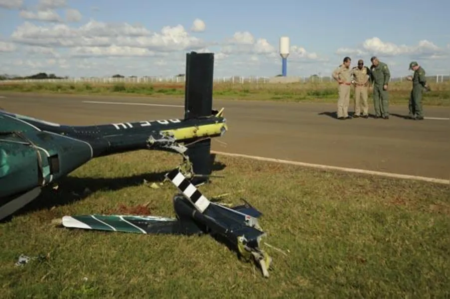 Helicóptero do Graer sofre acidente durante manobra