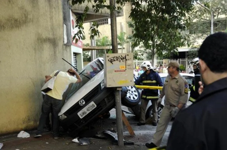Colisão violenta no centro