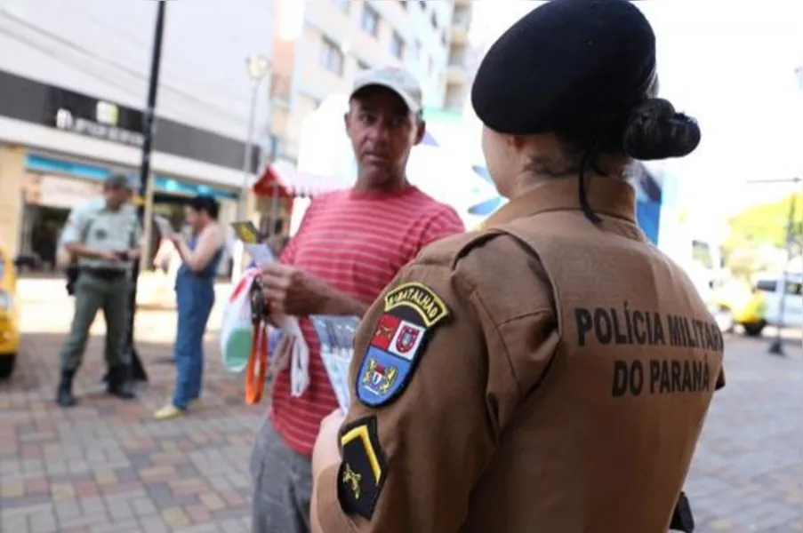 Calçadão recebe Feira do Trânsito
