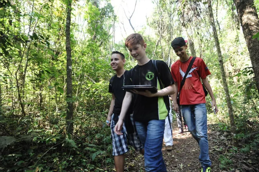 A natureza  na palma das mãos