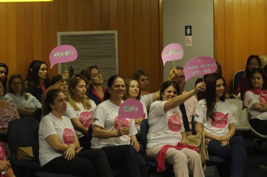 Conscientização sobre câncer de mama