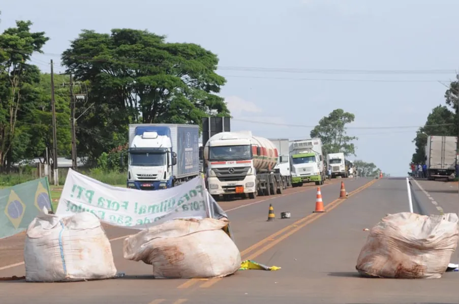 Paraná concentra maioria dos bloqueios de rodovias