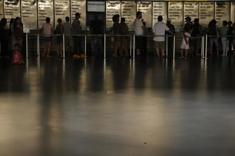 Movimento intenso na Rodoviária