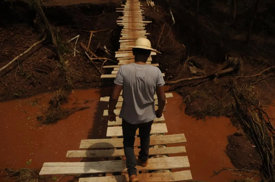 Parque Daisaku Ikeda foi engolido pelo Ribeirão Três Bocas