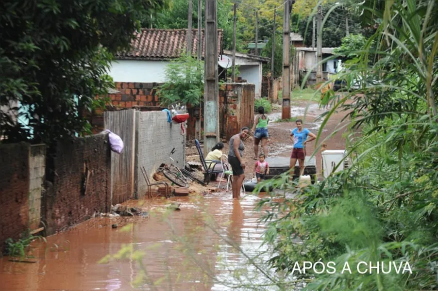 Em quatro horas, choveu 86% da média do mês