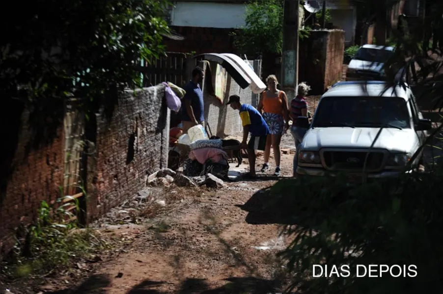 Em quatro horas, choveu 86% da média do mês