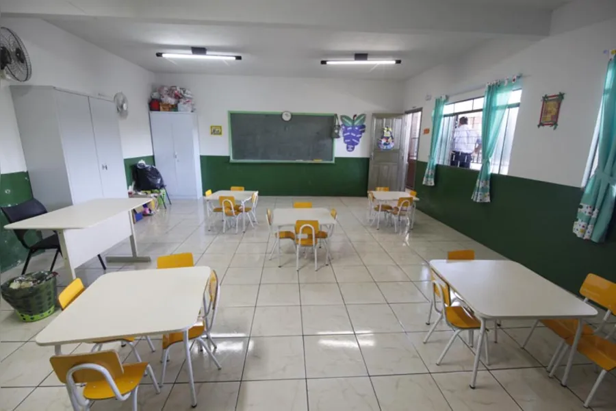 Volta às aulas improvisada