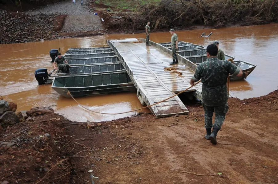 Exército aguarda recursos para construir ponte em Guairacá