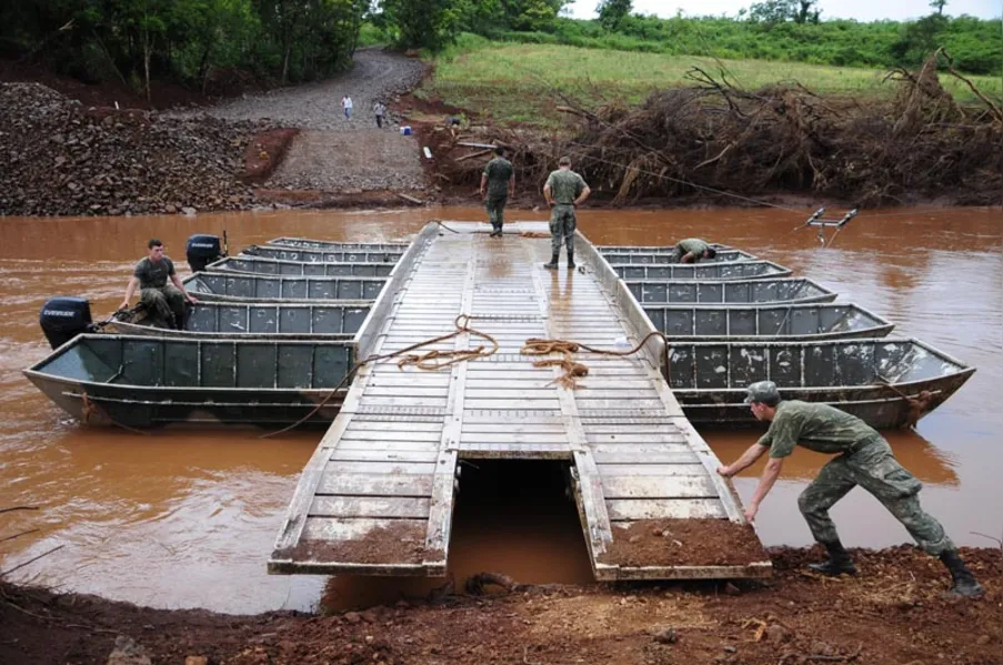 Exército aguarda recursos para construir ponte em Guairacá