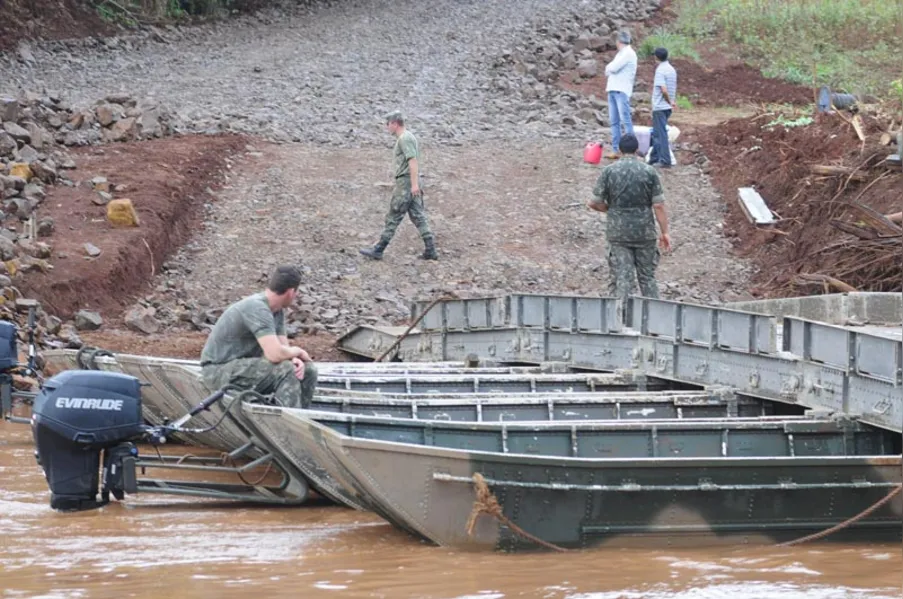Exército aguarda recursos para construir ponte em Guairacá