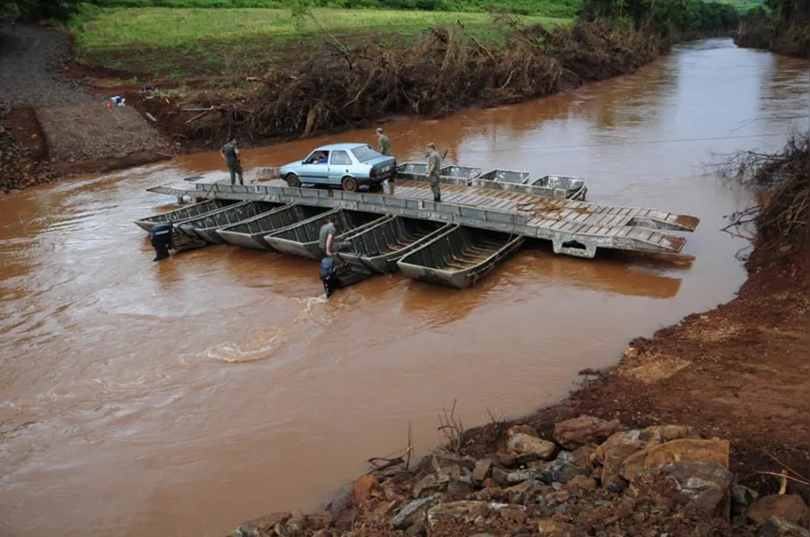 Exército aguarda recursos para construir ponte em Guairacá
