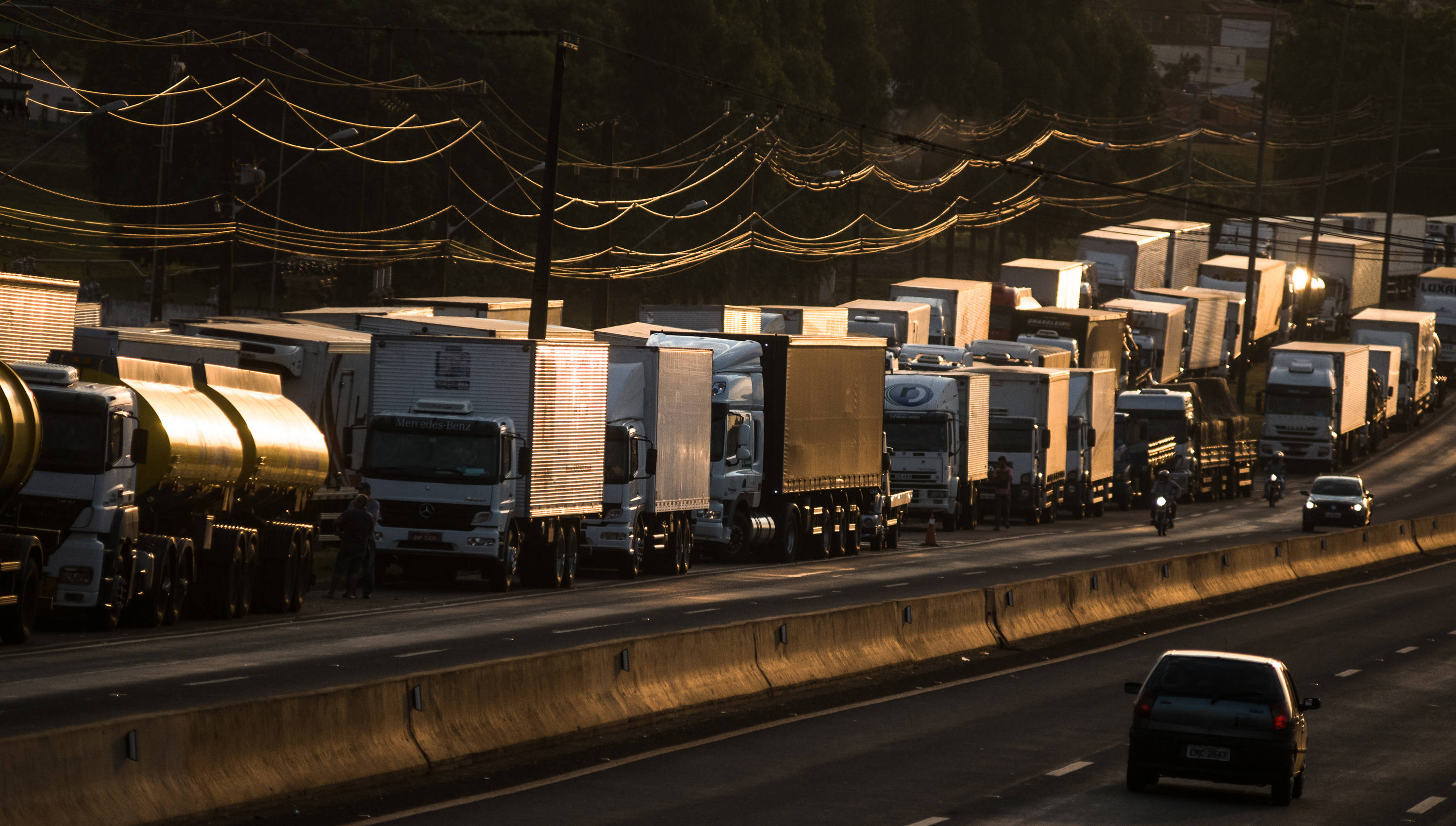 A greve dos motoristas no ano passado durou 10 dias, de 21 a 31 de maio