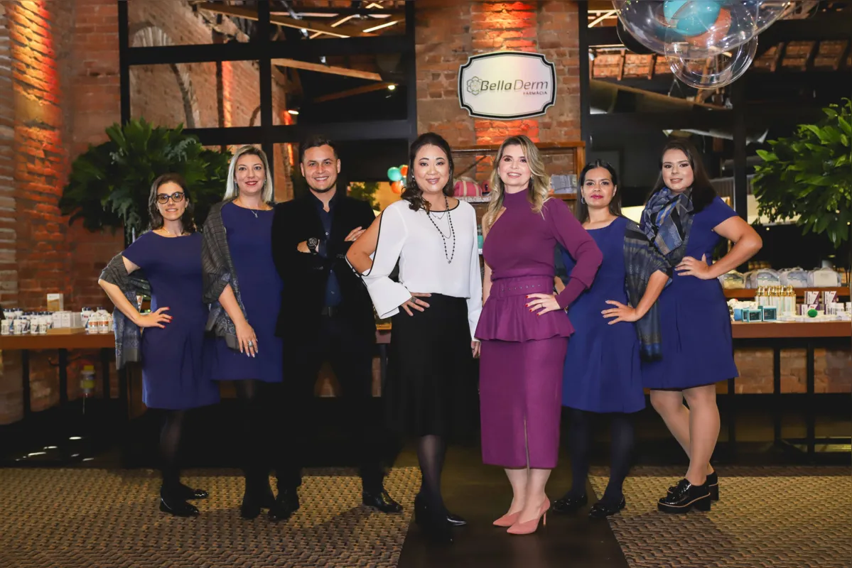 A equipe BellaDerm: Fernanda, Fabiana, Bruno, Patrícia, Lucilene, Clareane e Fabiane