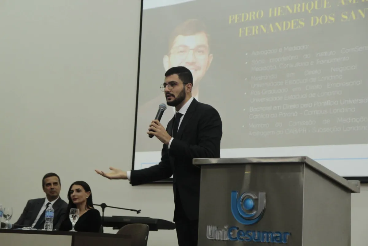 Advogado Pedro Henrique dos Santos compartilha desafios da profissão durante o I Ciclo de Palestras