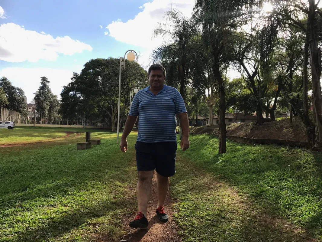 Jean Murilo Alves, aposentado, 57: “Esse lugar me motiva a fazer caminhadas, fico feliz” 