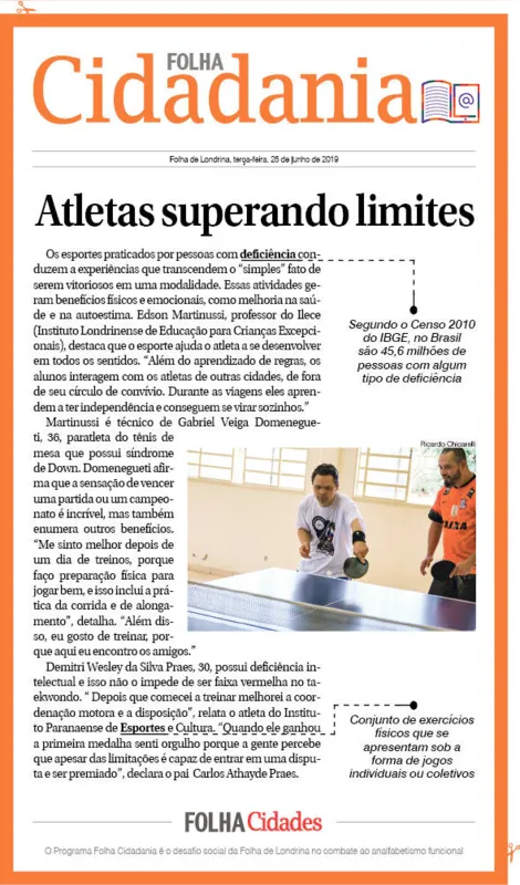 Imagem ilustrativa da imagem Atletas superando limites