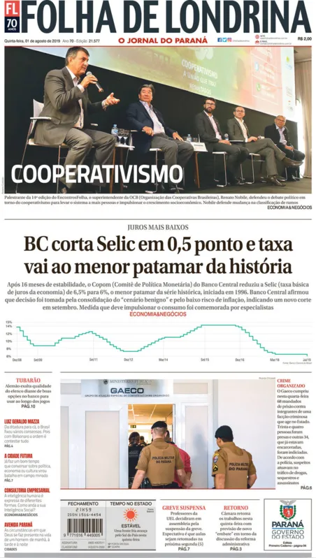 Imagem ilustrativa da imagem Capa 01/08/2019