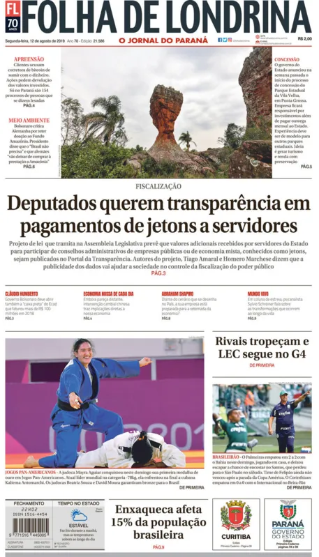 Imagem ilustrativa da imagem Capa 12/08/2019