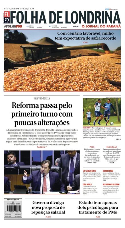 Imagem ilustrativa da imagem Capa 13/07/2019
