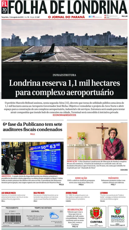 Imagem ilustrativa da imagem Capa 13/08/2019