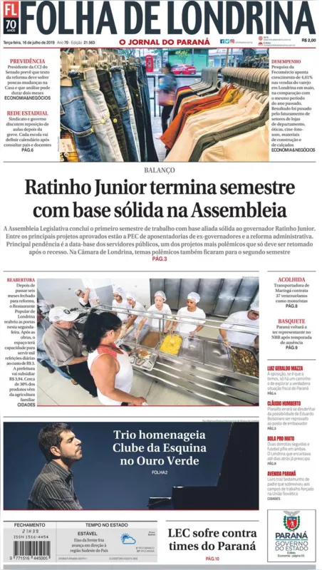 Imagem ilustrativa da imagem Capa 16/07/2019